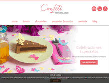 Tablet Screenshot of confetipersonalizado.com